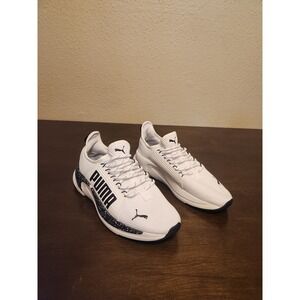 Puma Axelion Perf Running Shoes Lightweight Athletic‎ White Black Mens 8.5